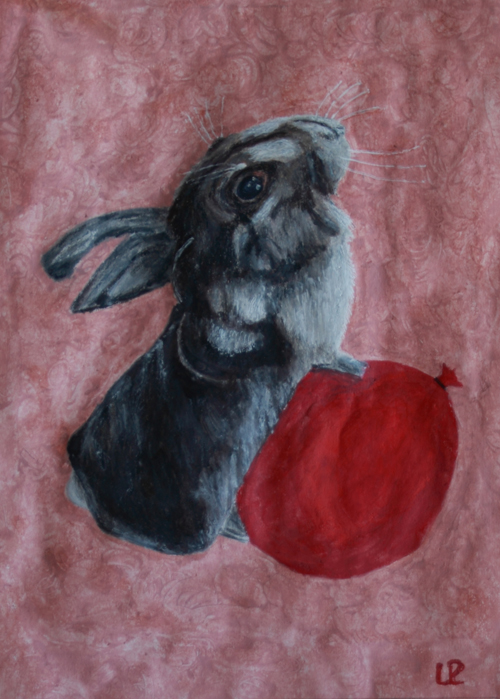 Bemkeks, 15x21cm Aquarellstifte auf Skizzenblock