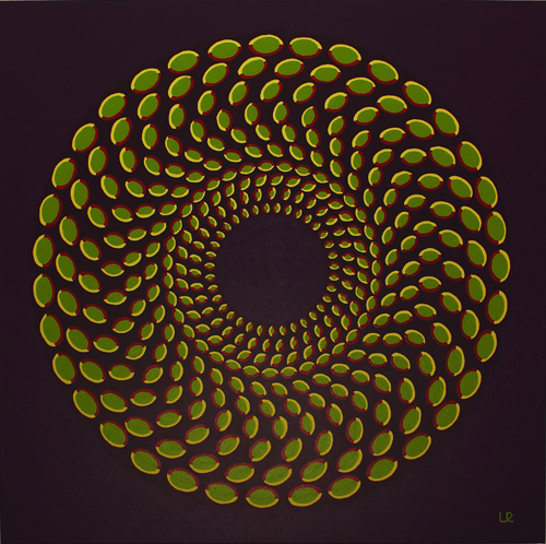 * Bohne, 100x100cm Acryl auf Leinwand