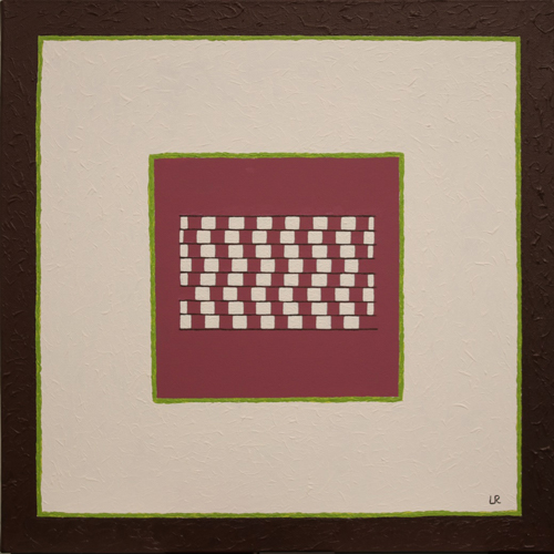 * gerade oder schiefe Linien, 50x50cm Acryl auf Leinwand