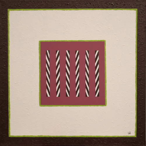 * gerade oder schiefe Balken, 50x50cm Acryl auf Leinwand