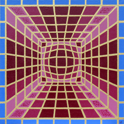 * Gew&ouml;lbter Raum, 50x50cm Acryl auf Leinwand