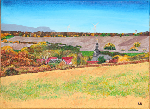 W&ouml;lfis, Acryl auf Leinwand